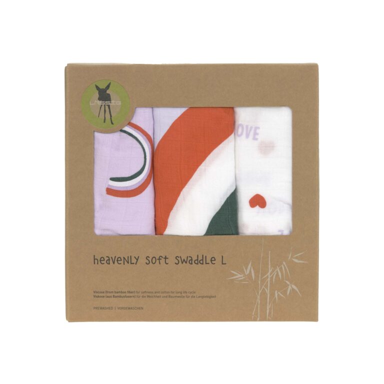 Lässig Tetra pelena L Happy Rascals lavander 3 kom, 80 x 80 cm