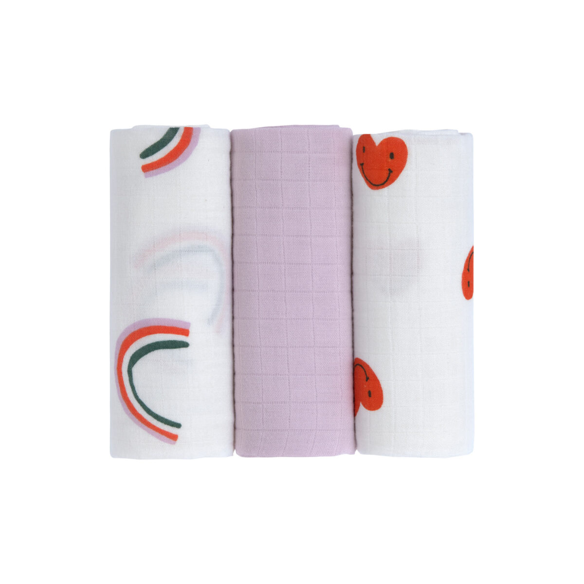 Lässig Tetra pelena M Happy Rascals Heart lavender 3 kom, 60 x 60 cm - Slika 3