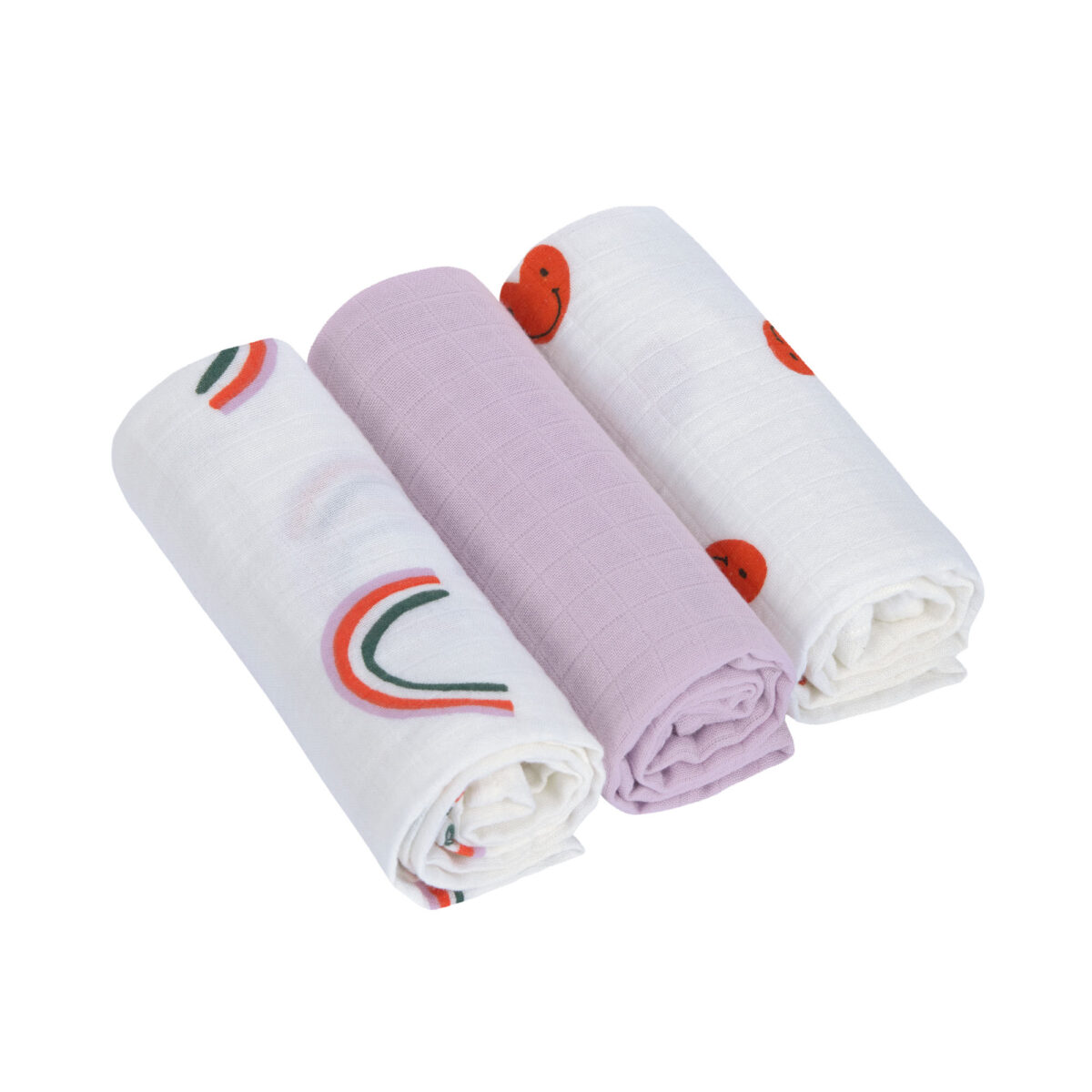 Lässig Tetra pelena M Happy Rascals Heart lavender 3 kom, 60 x 60 cm