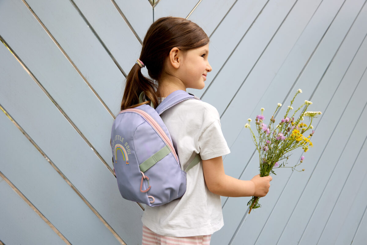 Lässig Tiny Ruksak Outdoor Rainbow Pastel Lilac - Slika 6