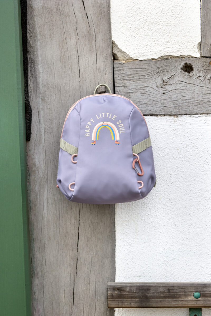 Lässig Tiny Ruksak Outdoor Rainbow Pastel Lilac - Slika 7