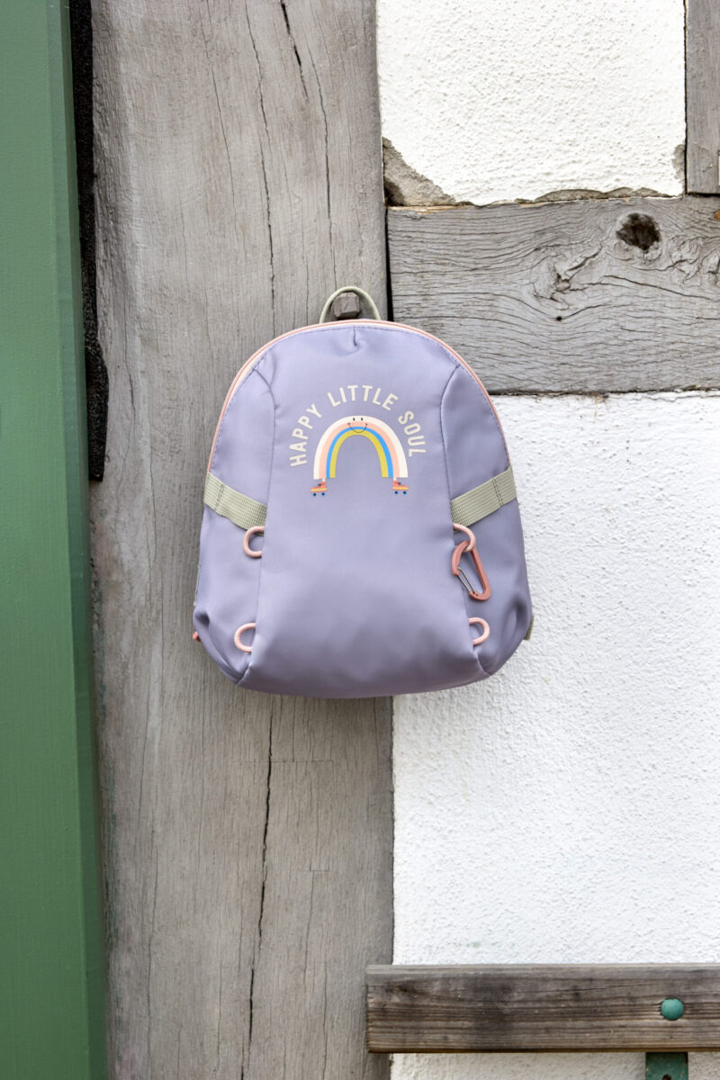 Lässig Tiny Ruksak Outdoor Rainbow Pastel Lilac - Slika 7