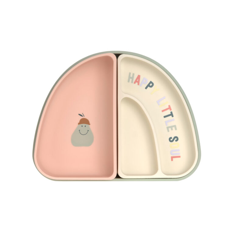 Lässig Silikonski set za jelo s 3 dijela Happy Fruits Cherry