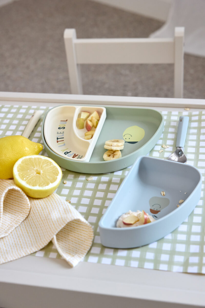 Lässig 3-delni silikonski set jedilnega pribora Happy Fruits Lemon - Image 6