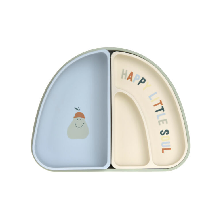 Lässig Silikonski set za jelo s 3 dijela Happy Fruits Lemon