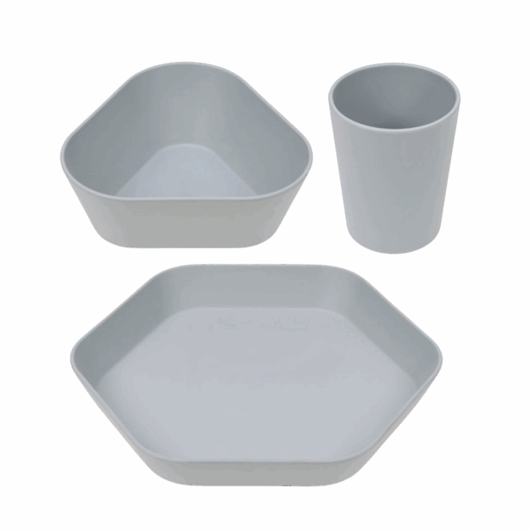 Lässig Set za hranjenje - Geo sivo plavi