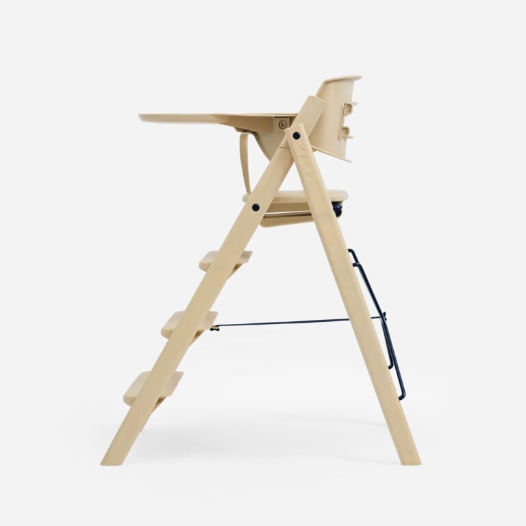 KAOS Klapp komplet otroškega stolčka z varnostno ograjo in pladnjem, reciklirana plastika, Puščavski pesek