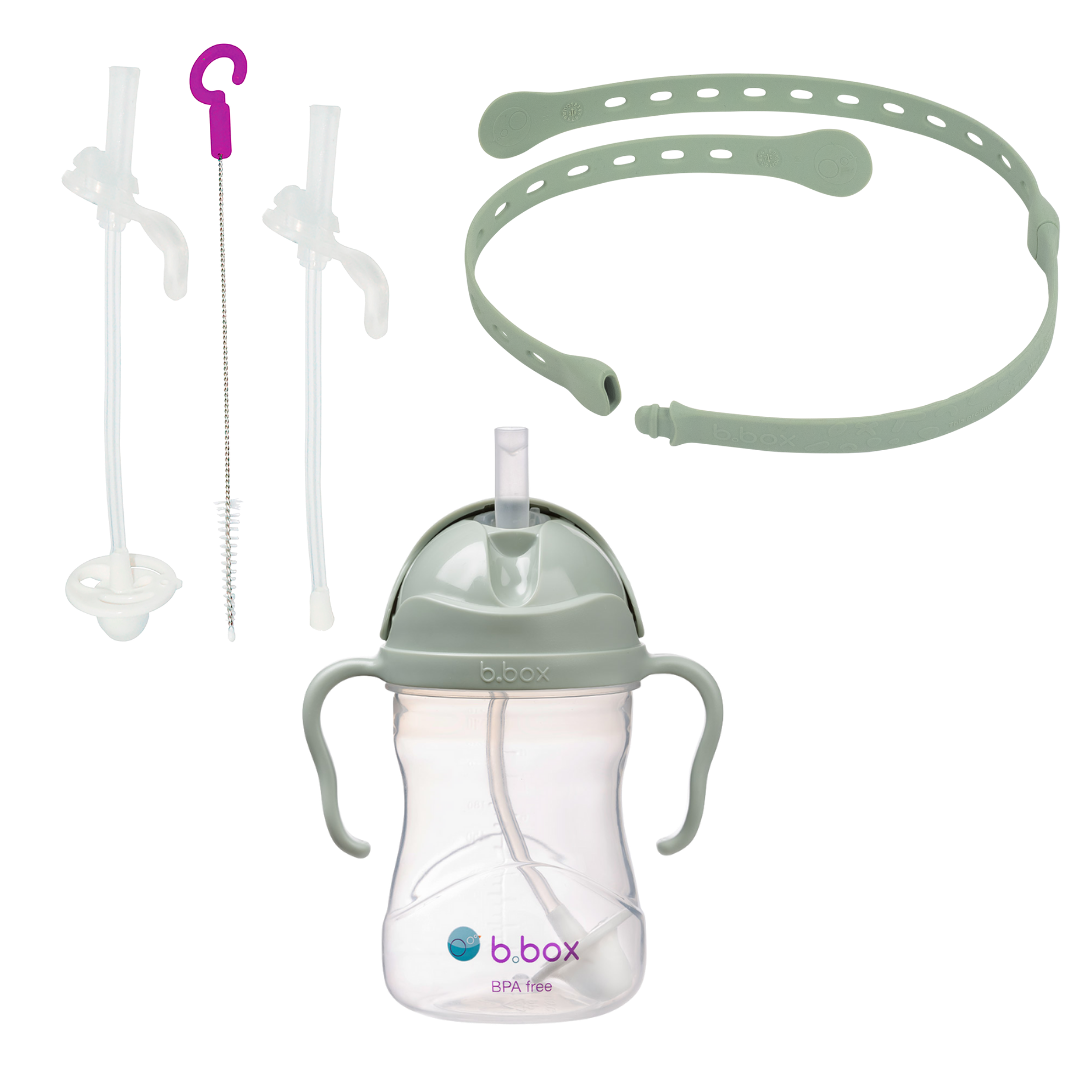b.box Sippy Cup Starter set - sage