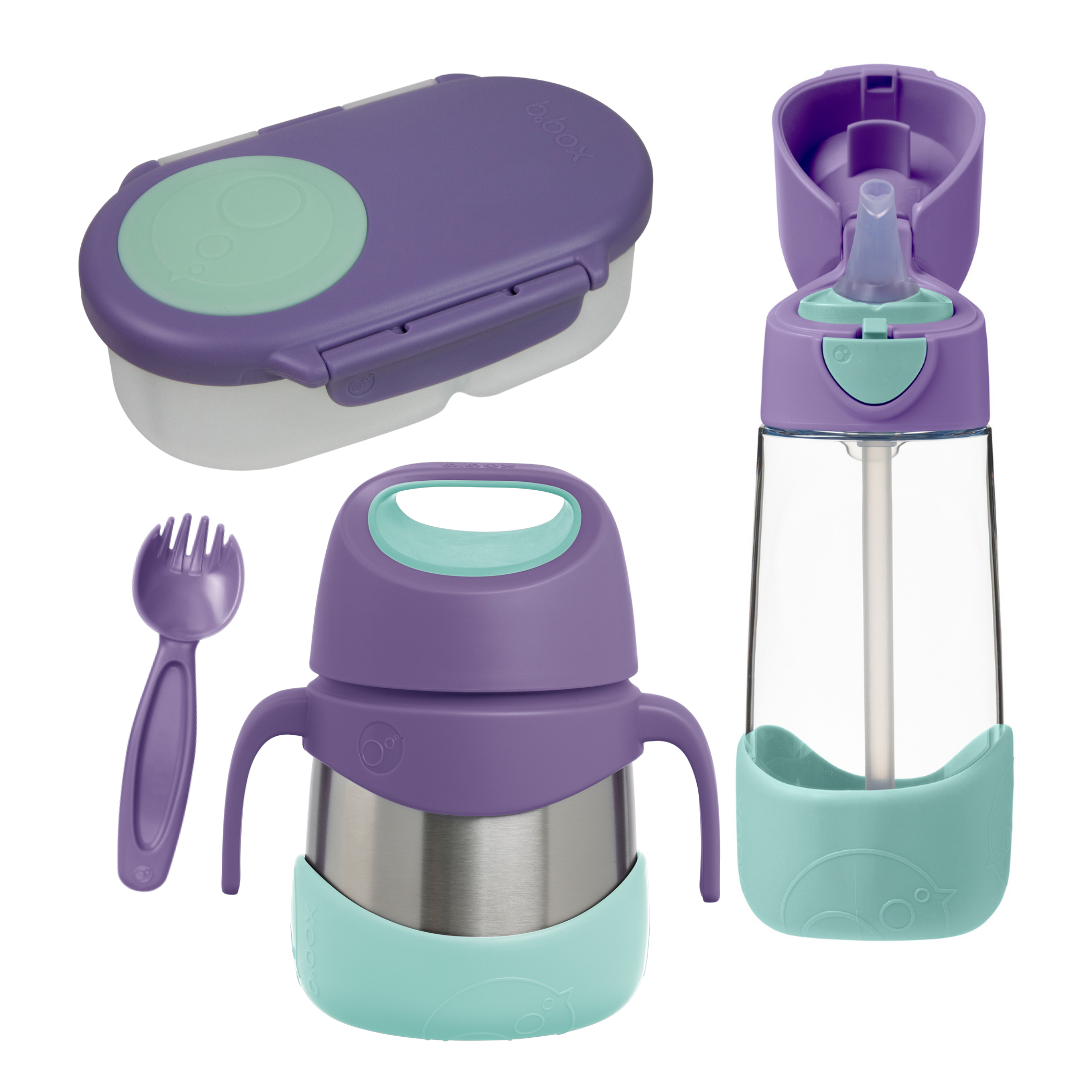 b.box Set za hranjenje u pokretu - lilac pop