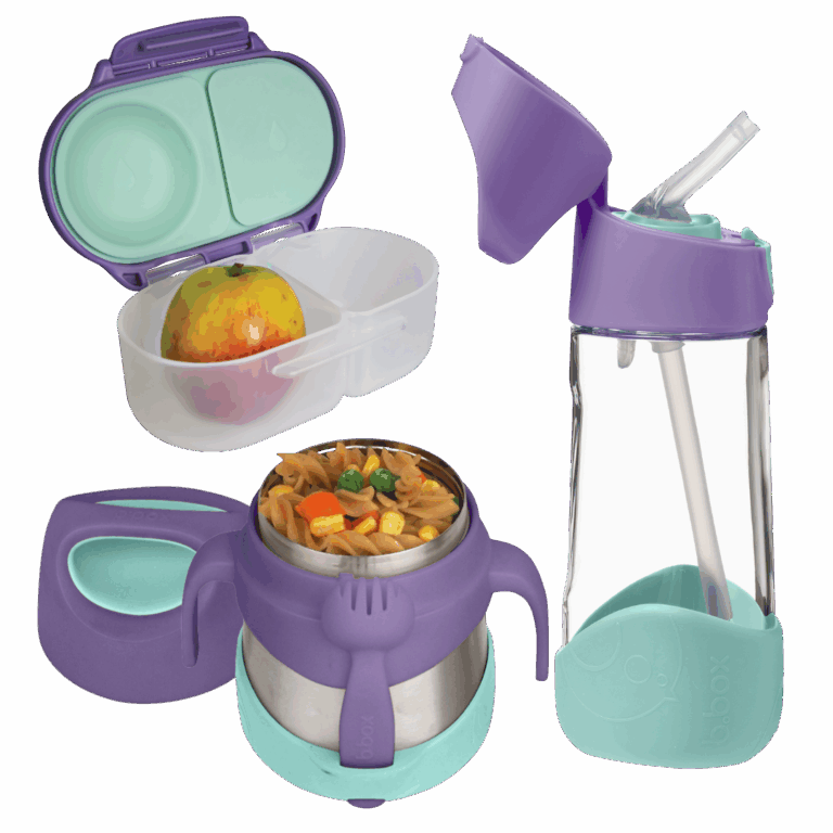 b.box Set za hranjenje u pokretu - lilac pop