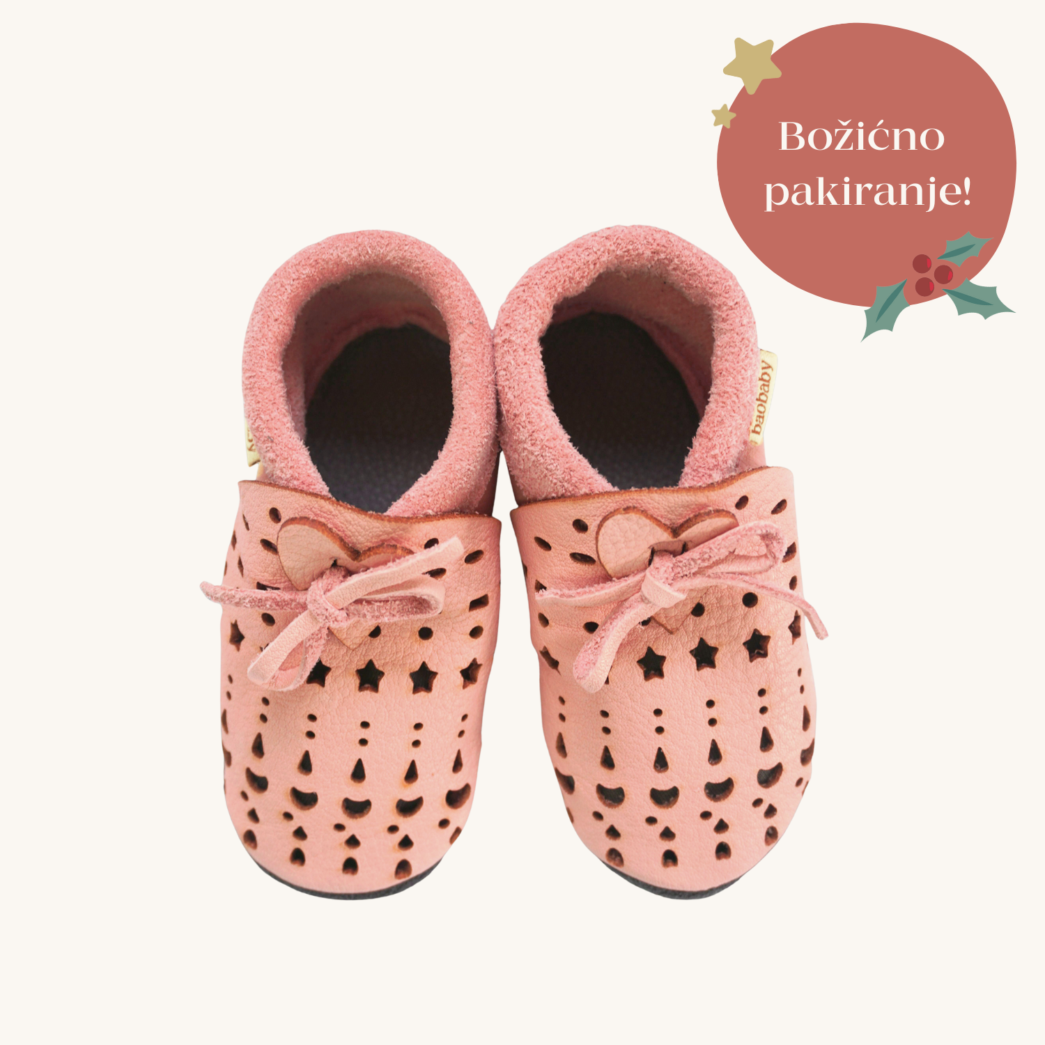 Baobaby mekane dječje cipelice, Dots pink