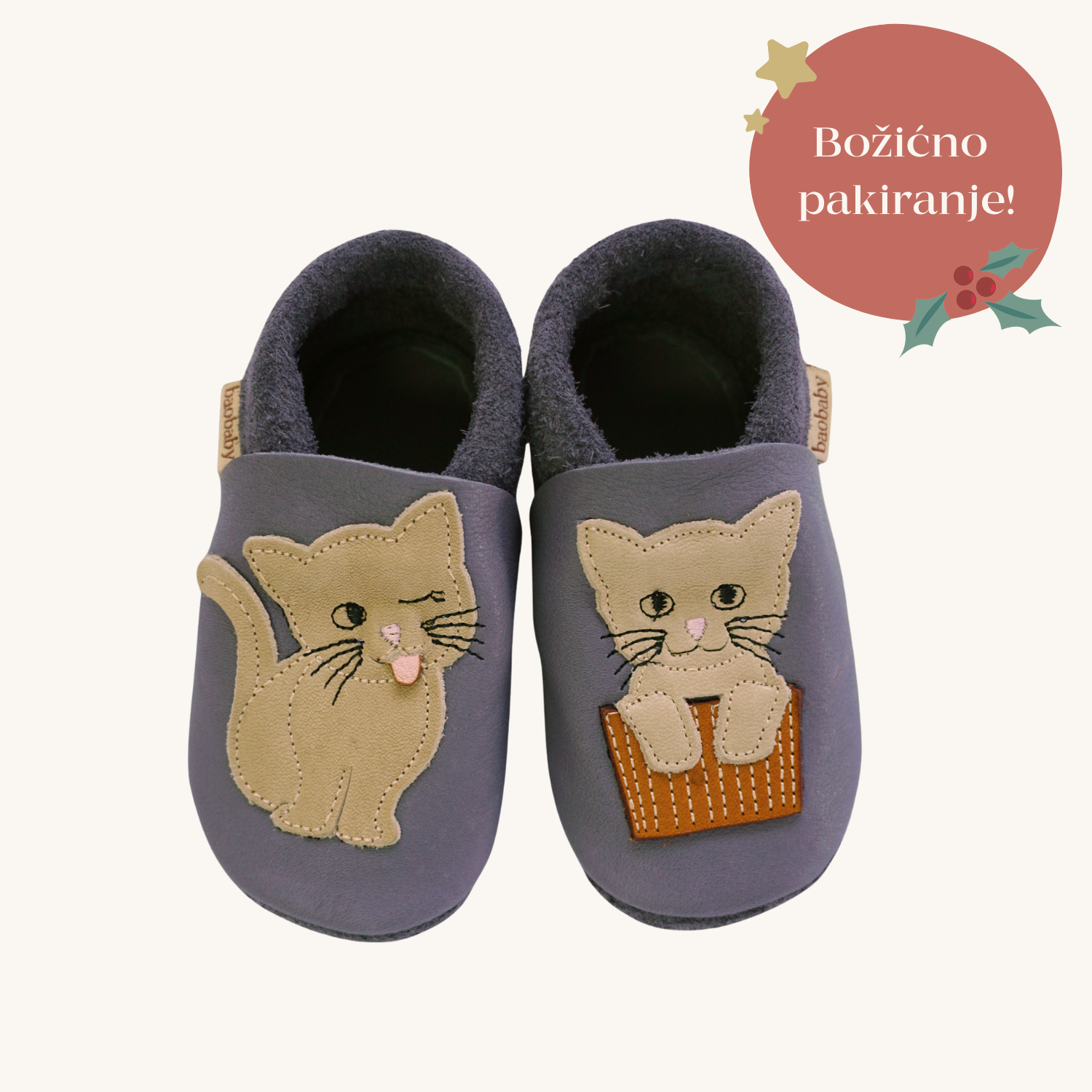 Baobaby mekane dječje cipelice, Cat's Kiss grey