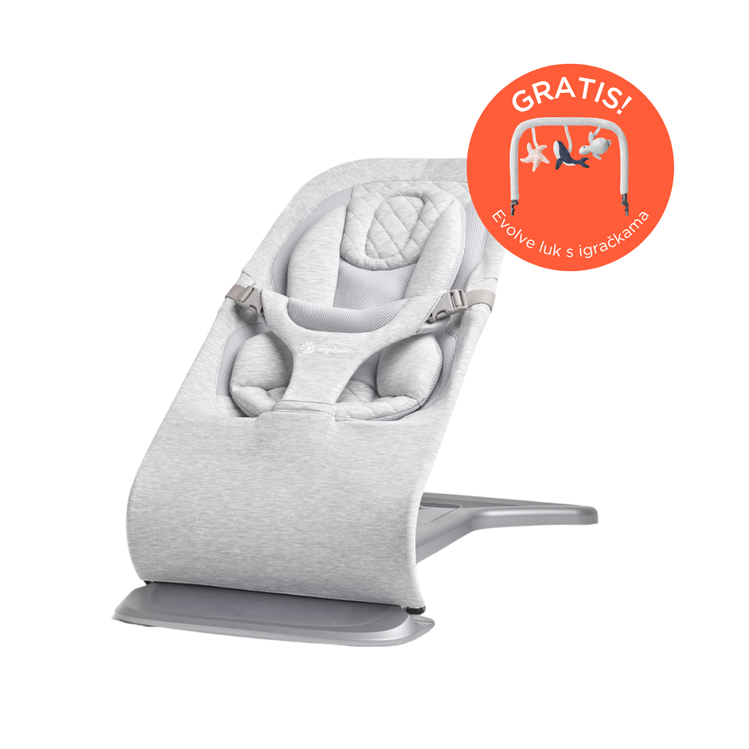 Ergobaby Evolve ležaljka 3u1 – Light Grey