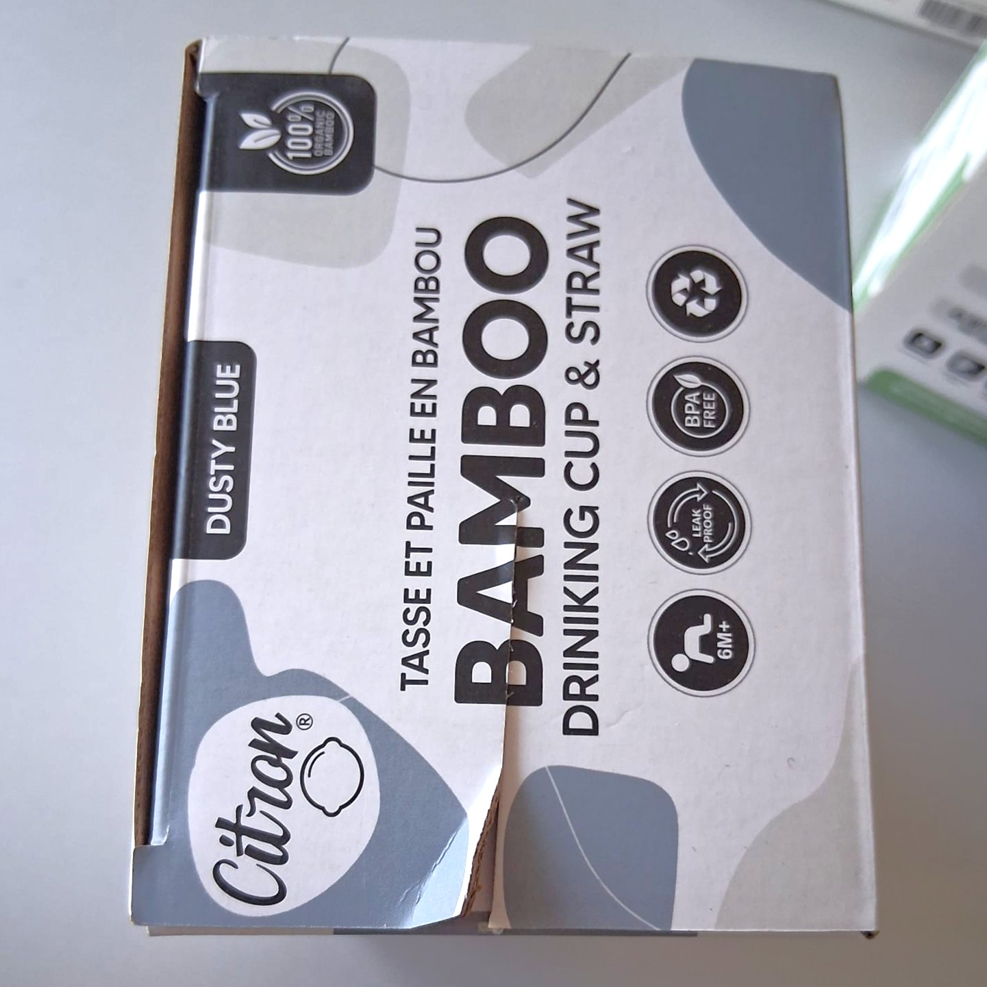 SNIŽENO: Citron čaša od bambusa Dusty Blue - OŠTEĆENA AMBALAŽA - Slika 6