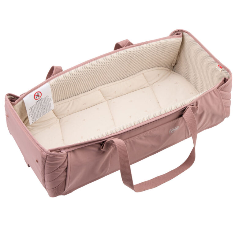 Voksi Carry Me, mekana prijenosna košara Blush Pink Leaf
