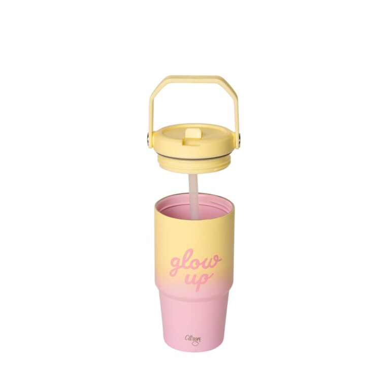 Citron 600ml Termo Boca Tumbler Glow Up Pink Yellow