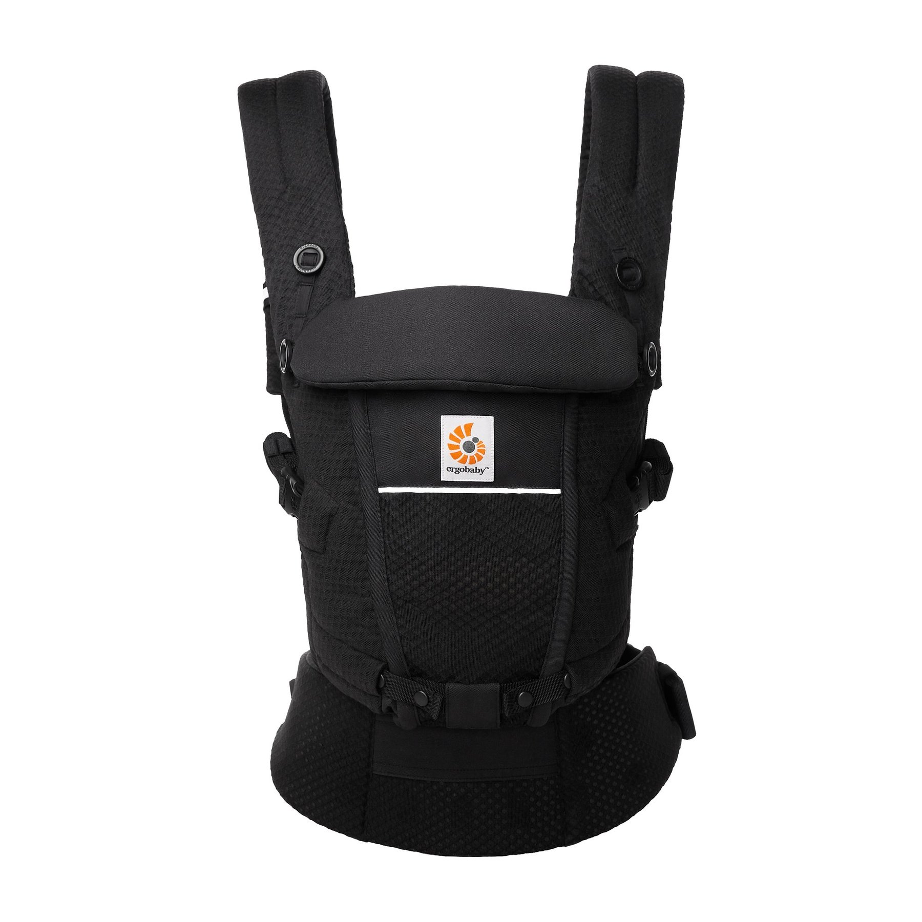 Ergobaby Adapt SoftFlex mrežasta nosilka, oniks črna