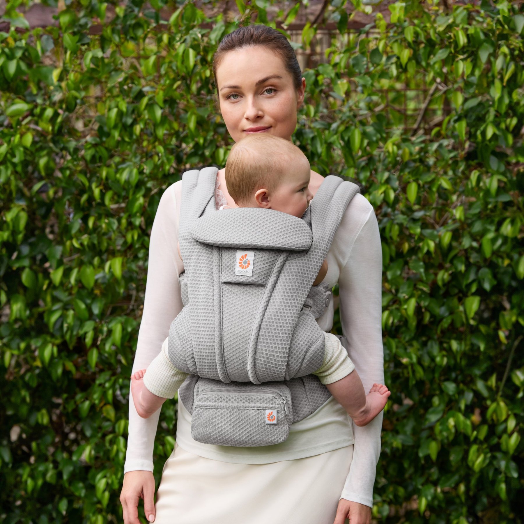 Ergobaby Omni Deluxe Mesh nosiljka - Pearl Grey – Image 11