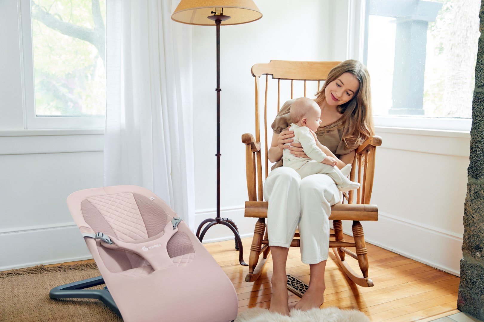 Ergobaby Evolve 3-in-1 Bouncer – Blush Pink - Image 11