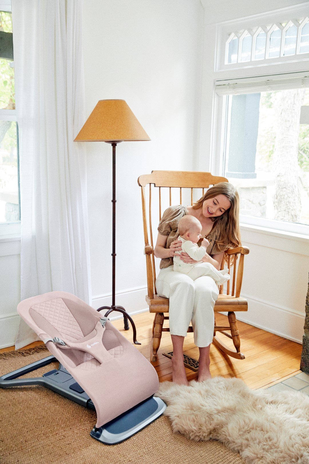 Ergobaby Evolve 3-in-1 Bouncer – Blush Pink - Image 12