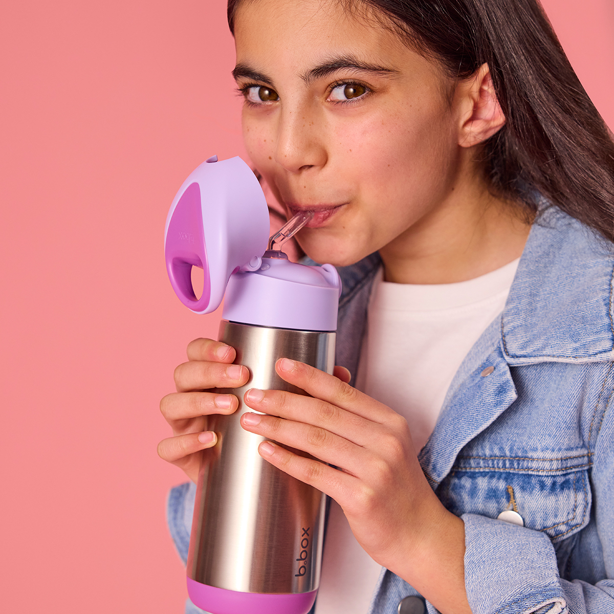 b.box Termo bočica sa slamkom, 500ml - sugar plum - Slika 4