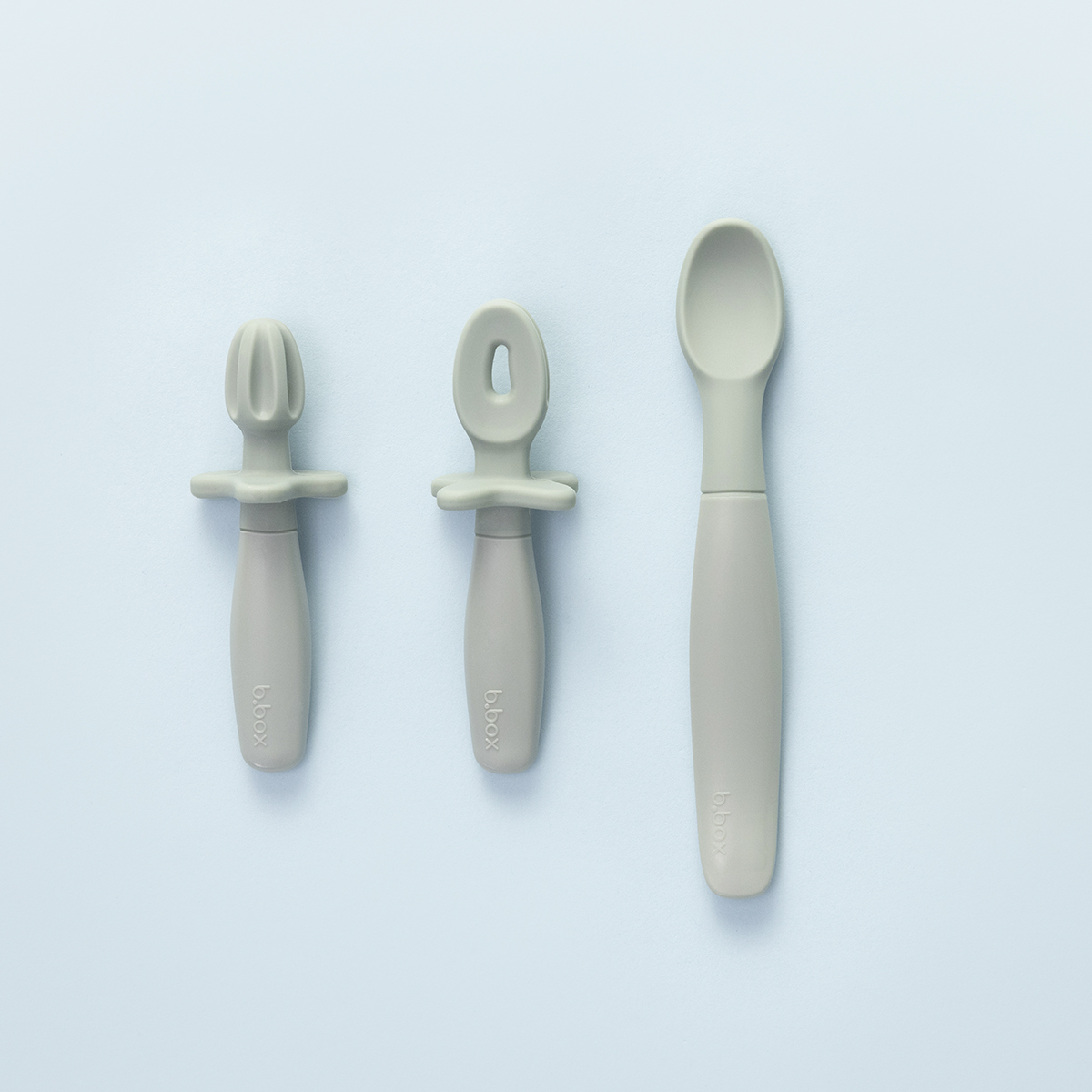 Set pribora za prve obroke, 3 kom - sage - Image 3